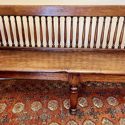 19TH CENTURY FRENCH OAK BENCH - ADDITIONAL PHOTO 2