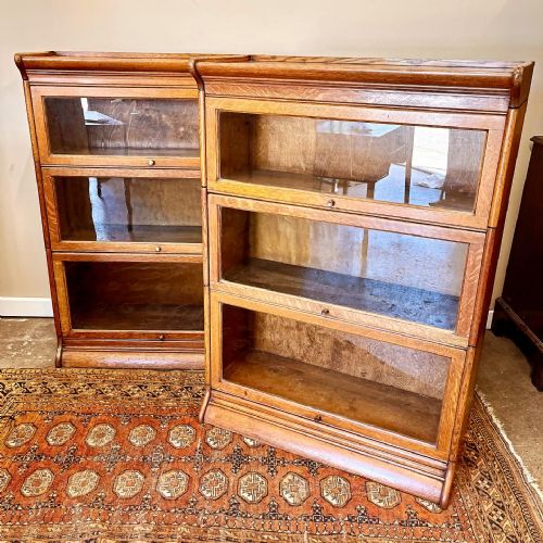 PAIR OF GLOBE WERNICKE STYLE BOOKCASES - ADDITIONAL PHOTO 1