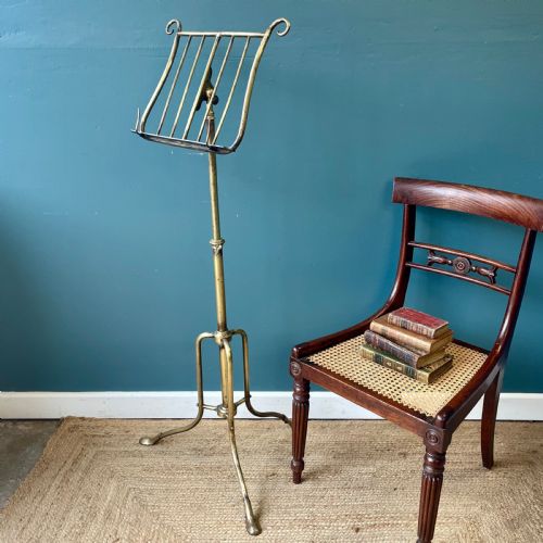 19TH CENTURY BRASS MUSIC STAND - ADDITIONAL PHOTO 2