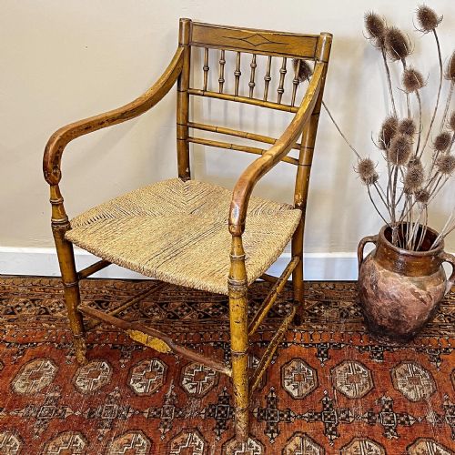 painted regency chair - CATEGORY: ANTIQUE CHAIRS - DATED REGENCY