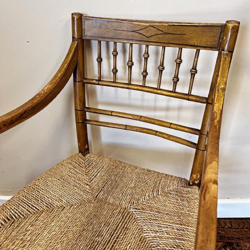 PAINTED REGENCY CHAIR - ADDITIONAL PHOTO 1