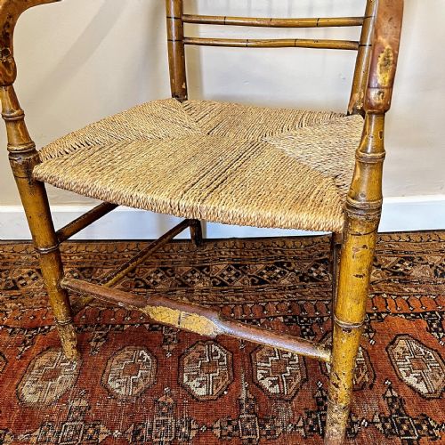 PAINTED REGENCY CHAIR - ADDITIONAL PHOTO 3
