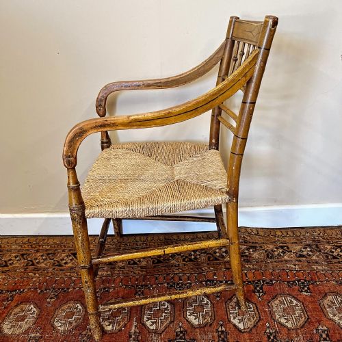 PAINTED REGENCY CHAIR - ADDITIONAL PHOTO 4