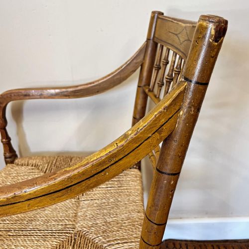 PAINTED REGENCY CHAIR - ADDITIONAL PHOTO 5