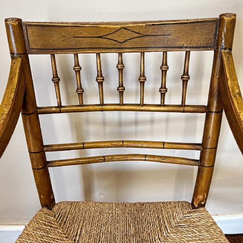 PAINTED REGENCY CHAIR - ADDITIONAL PHOTO 6