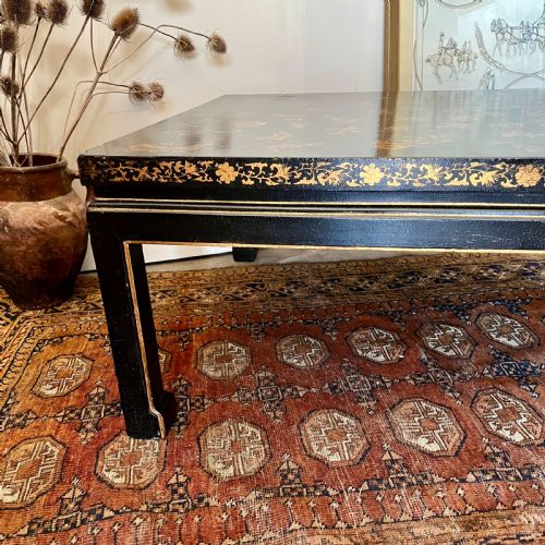 LACQUERED CHIONOISERIE COFFEE TABLE - ADDITIONAL PHOTO 3