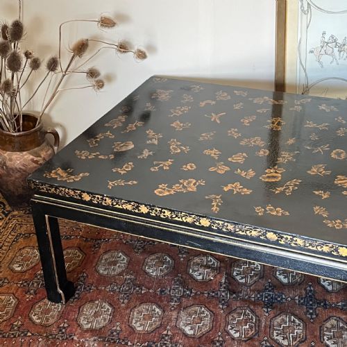 LACQUERED CHIONOISERIE COFFEE TABLE - ADDITIONAL PHOTO 5