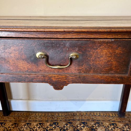 GEORGIAN OAK LOWBOY TABLE - ADDITIONAL PHOTO 2