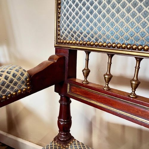 PAIR OF LATE 19TH CENTURY ARMCHAIRS - ADDITIONAL PHOTO 3