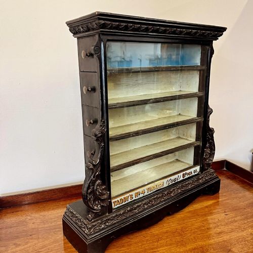 19TH CENTURY EBONISED SHOP DISPLAY CABINET - ADDITIONAL PHOTO 5