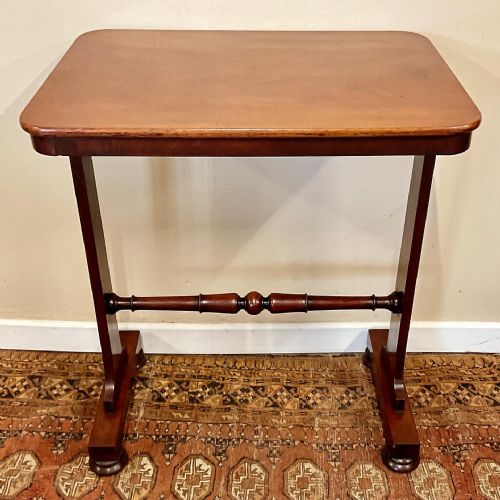 19TH CENTURY MAHOGANY LIBRARY WRITING TABLE - ADDITIONAL PHOTO 1