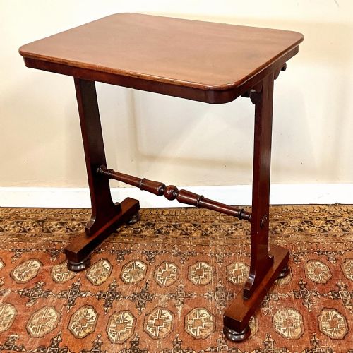 19TH CENTURY MAHOGANY LIBRARY WRITING TABLE - ADDITIONAL PHOTO 3