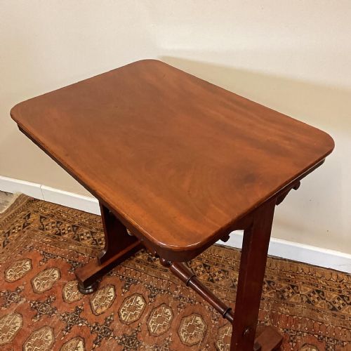 19TH CENTURY MAHOGANY LIBRARY WRITING TABLE - ADDITIONAL PHOTO 4