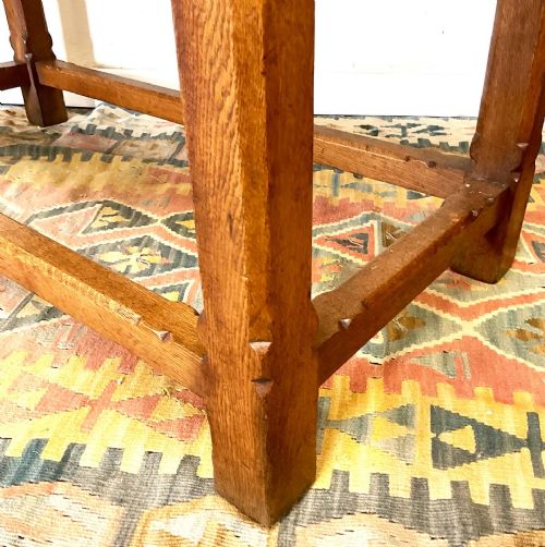 GOTHIC REVIVAL OAK TABLE - ADDITIONAL PHOTO 7