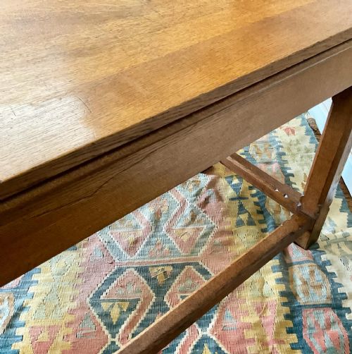 GOTHIC REVIVAL OAK TABLE - ADDITIONAL PHOTO 8