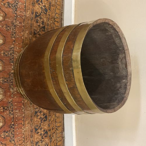19TH CENTURY BRASS BOUND STICK STAND - ADDITIONAL PHOTO 2