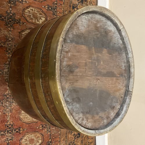 19TH CENTURY BRASS BOUND STICK STAND - ADDITIONAL PHOTO 3