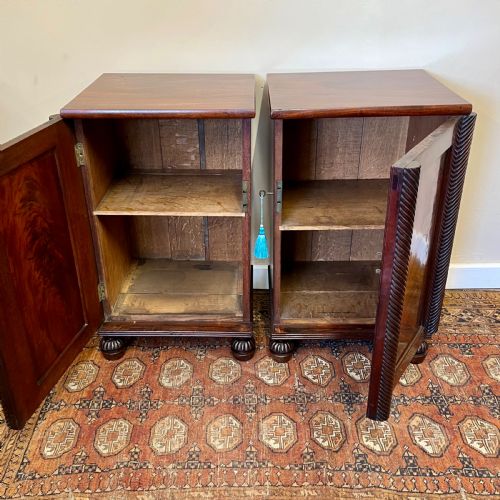 19TH CENTURY MAHOGANY BEDSIDE CUPBOARD - ADDITIONAL PHOTO 2