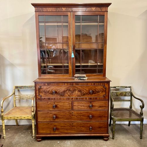 george iv secretaire bookcase - CATEGORY: ANTIQUE BOOKCASES - DATED 19TH CENTURY
