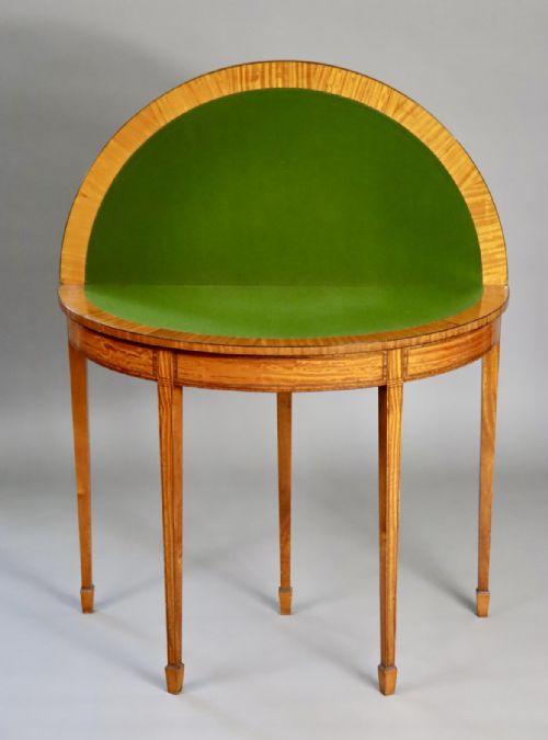 19TH CENTURY SATINWOOD CARD TABLE - ADDITIONAL PHOTO 1