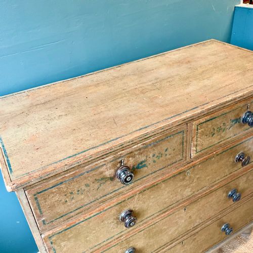 REGENCY PAINTED CHEST OF DRAWERS - ADDITIONAL PHOTO 4