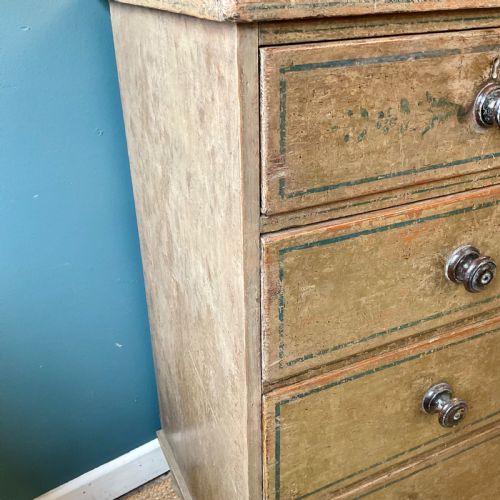 REGENCY PAINTED CHEST OF DRAWERS - ADDITIONAL PHOTO 5