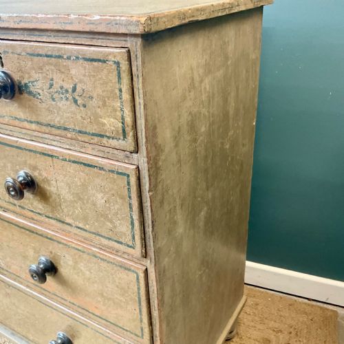 REGENCY PAINTED CHEST OF DRAWERS - ADDITIONAL PHOTO 6