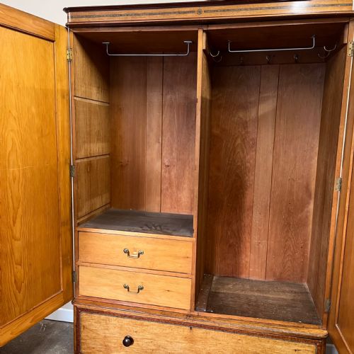 19TH CENTURY FAUX MAPLE WARDROBE - ADDITIONAL PHOTO 6