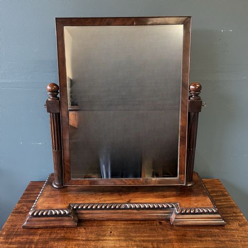 19TH CENTURY MAHOGANY TOILET MIRROR - ADDITIONAL PHOTO 2