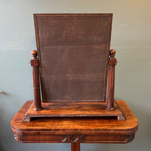 19TH CENTURY MAHOGANY TOILET MIRROR - ADDITIONAL PHOTO 4