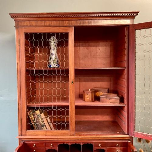 19TH CENTURY SECRETAIRE BOOKCASE - ADDITIONAL PHOTO 7
