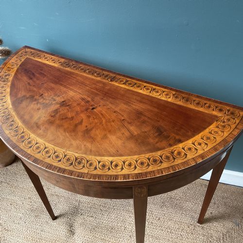 GEORGE LLL DEMI LUNE CARD TABLE - ADDITIONAL PHOTO 1