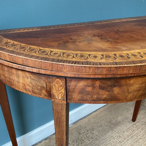 GEORGE LLL DEMI LUNE CARD TABLE - ADDITIONAL PHOTO 3