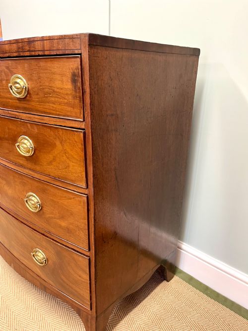 REGENCY BOW FRONTED CHEST OF DRAWERS - ADDITIONAL PHOTO 3