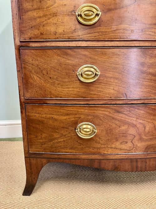 REGENCY BOW FRONTED CHEST OF DRAWERS - ADDITIONAL PHOTO 5
