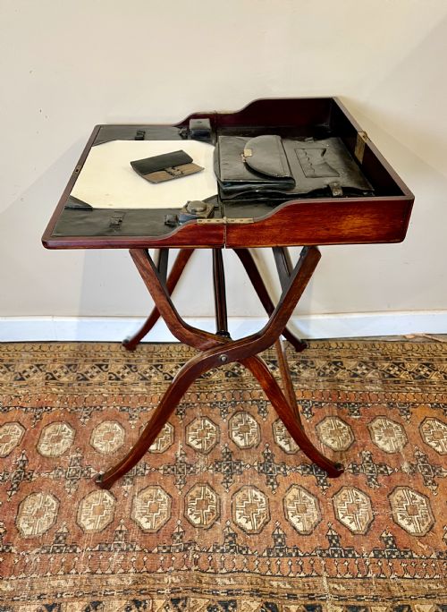 19TH CENTURY CAMPAIGN FOLDING DESK - ADDITIONAL PHOTO 1