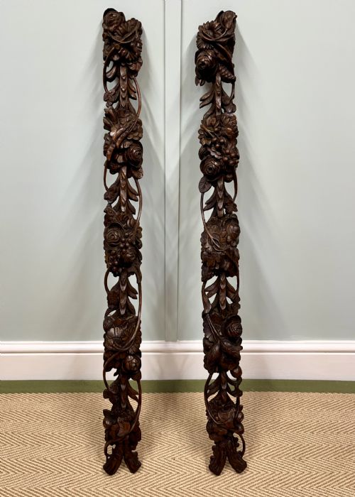 19TH CENTURY PAIR OF WALNUT CARVINGS - ADDITIONAL PHOTO 5