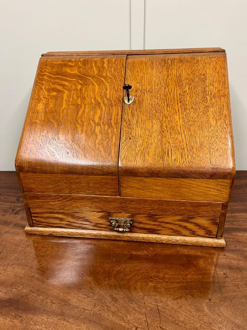 19TH CENTURY OAK STATIONARY CABINET - ADDITIONAL PHOTO 1
