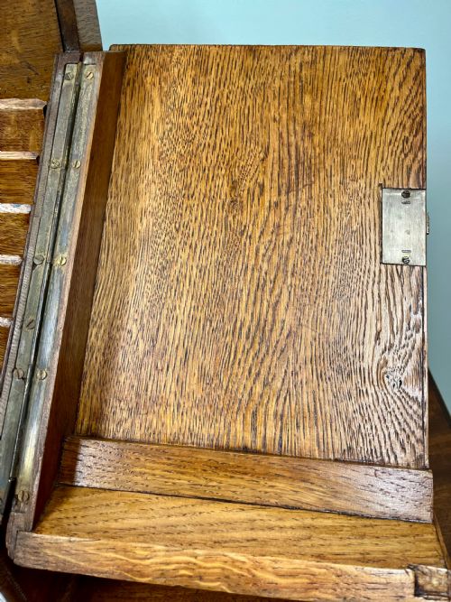 19TH CENTURY OAK STATIONARY CABINET - ADDITIONAL PHOTO 4