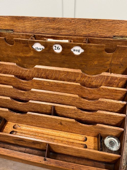 19TH CENTURY OAK STATIONARY CABINET - ADDITIONAL PHOTO 6