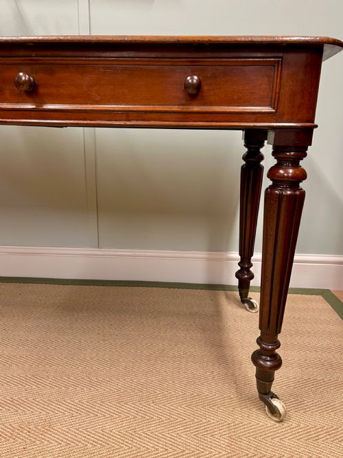 19TH CENTURY MAHOGANY WRITING TABLE - ADDITIONAL PHOTO 4
