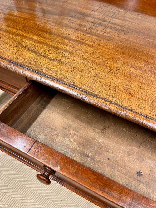 19TH CENTURY MAHOGANY WRITING TABLE - ADDITIONAL PHOTO 7