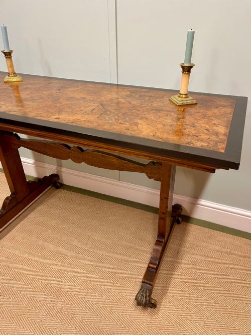 WALNUT AND EBONISED CENTER TABLE - ADDITIONAL PHOTO 1