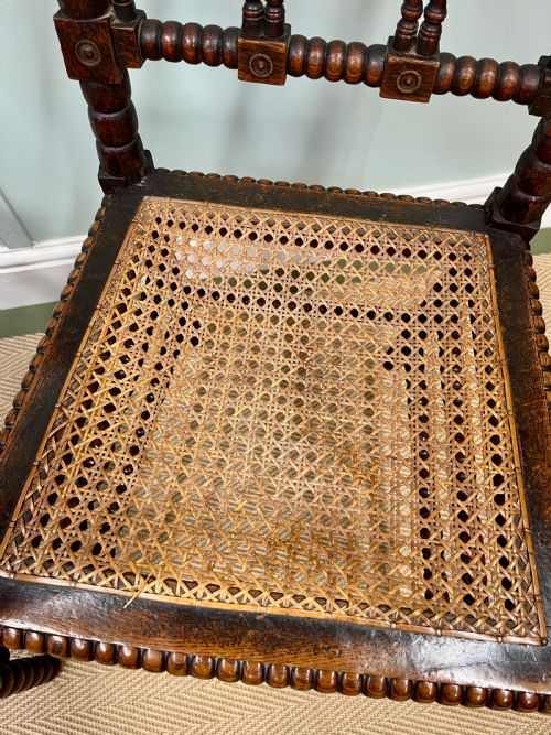 PAIR OF BOBBIN TURNED CHAIRS - ADDITIONAL PHOTO 6