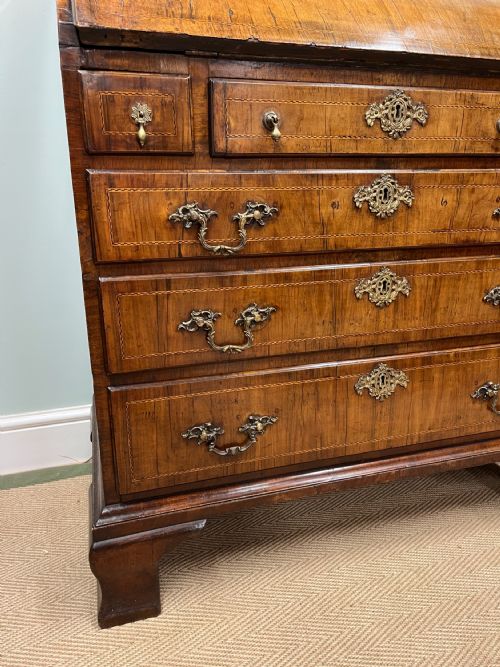 GEORGIAN WALNUT BUREAU - ADDITIONAL PHOTO 5