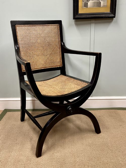 19TH CENTURY EBONISED CHAIR - ADDITIONAL PHOTO 1