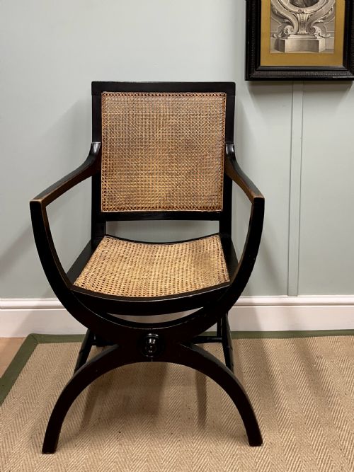19TH CENTURY EBONISED CHAIR - ADDITIONAL PHOTO 6