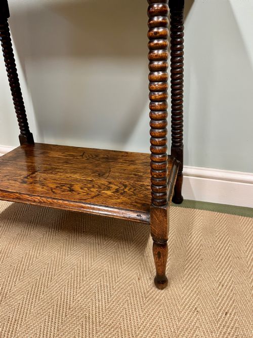 ARTS AND CRAFTS OAK SIDE TABLE - ADDITIONAL PHOTO 3