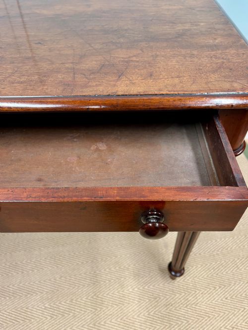 19TH CENTURY MAHOGANY WRITING SIDE TABLE - ADDITIONAL PHOTO 3
