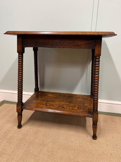 ARTS AND CRAFTS OAK SIDE TABLE - ADDITIONAL PHOTO 4